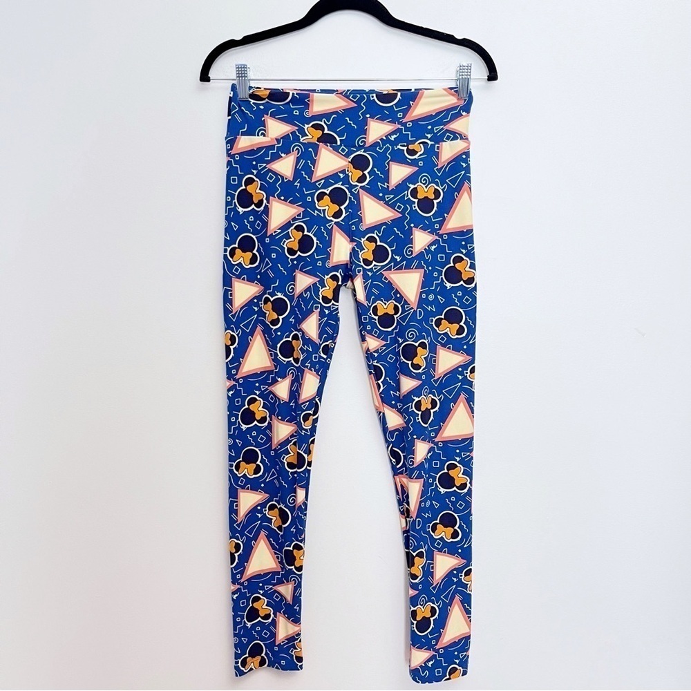 Lularoe Disney Geometric Retro Minnie Mouse Print Leggings One Size